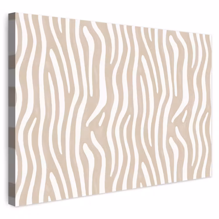 Buiten canvas - Abstract - Zebra - Beige