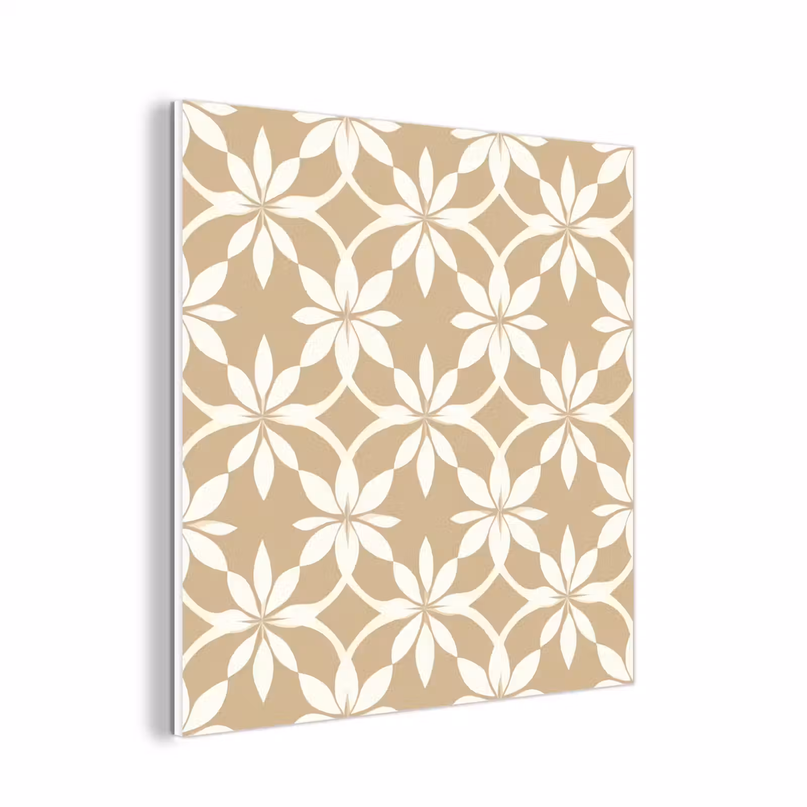 Forex - Bloemen - Patroon - Beige — 1