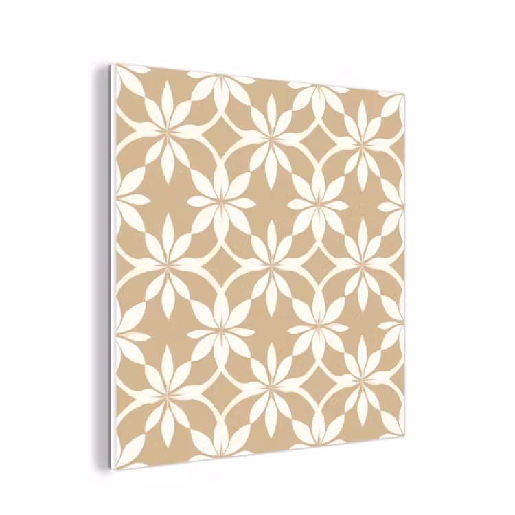 Forex - Bloemen - Patroon - Beige — 1