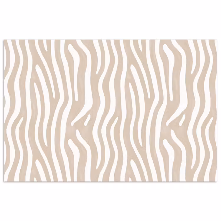 Poster - Abstract - Zebra - Beige