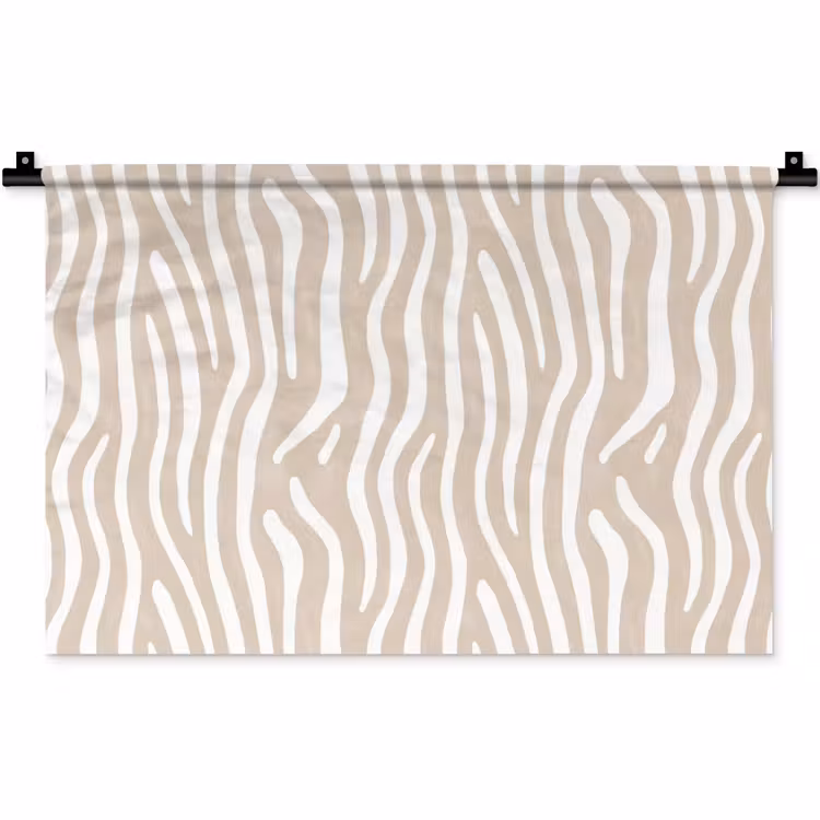 Wandkleed - Abstract - Zebra - Beige