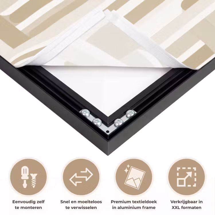 Art Frame - Modern - Geometrisch - Beige — 4