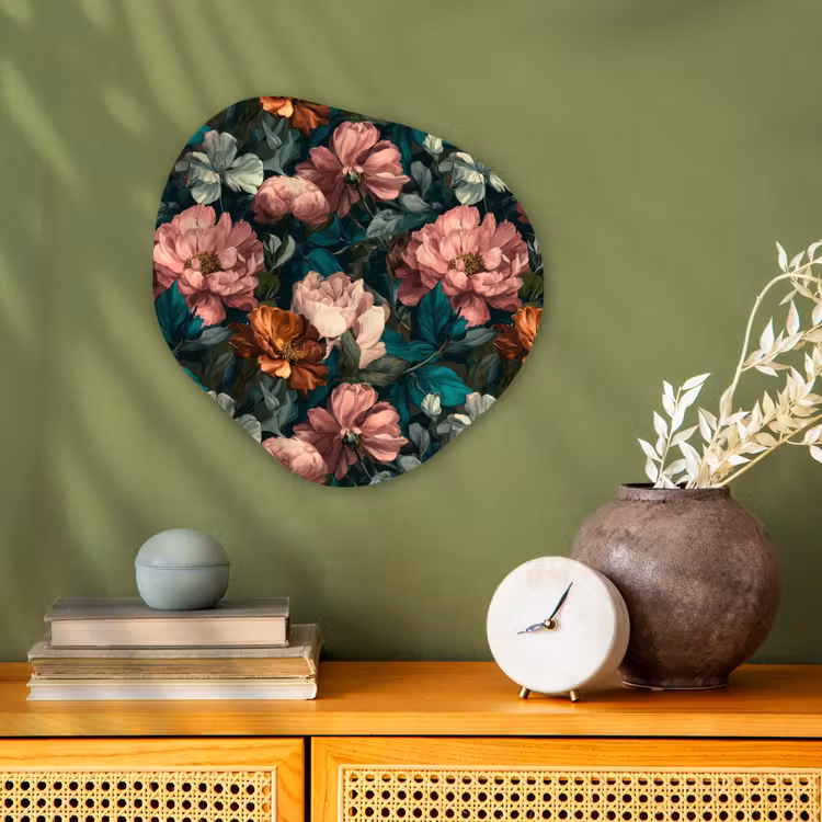 Organisch schilderij - Forex - Bloemen - Schilderachtig - Patroon - Roze — 2