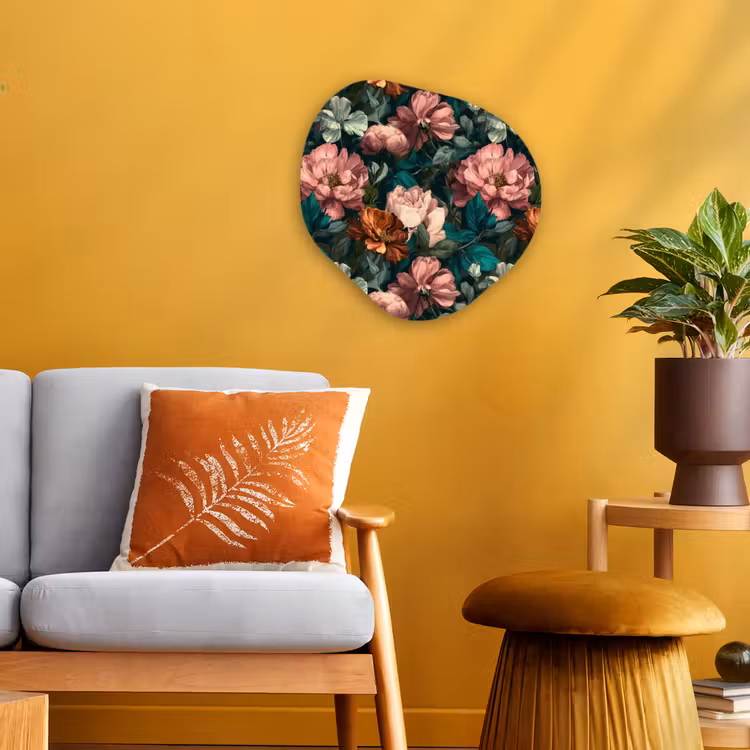 Organisch schilderij - Forex - Bloemen - Schilderachtig - Patroon - Roze — 3