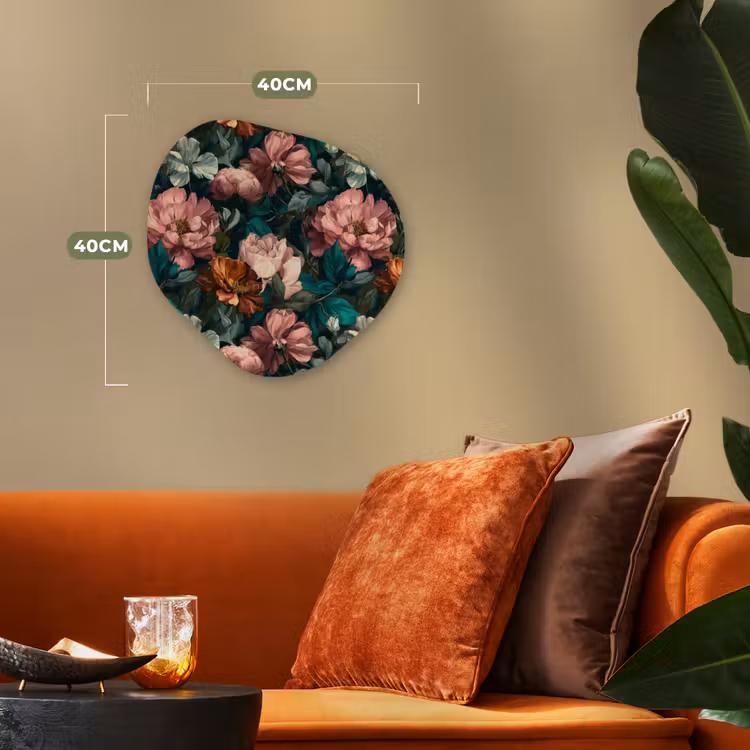 Organisch schilderij - Forex - Bloemen - Schilderachtig - Patroon - Roze — 4