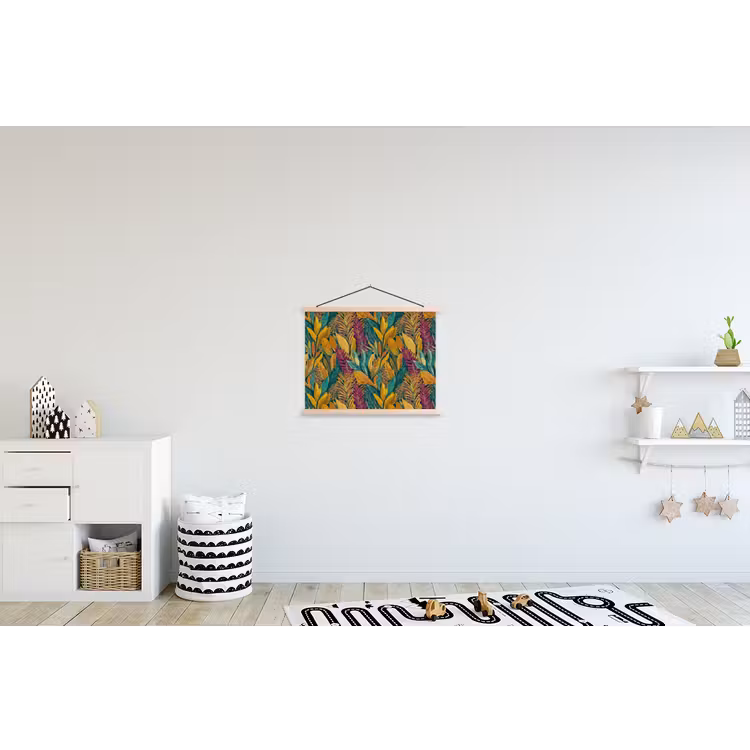 Schoolplaat - Tropische - Botanisch - Patroon - Kleurrijk - Exotisch — 3