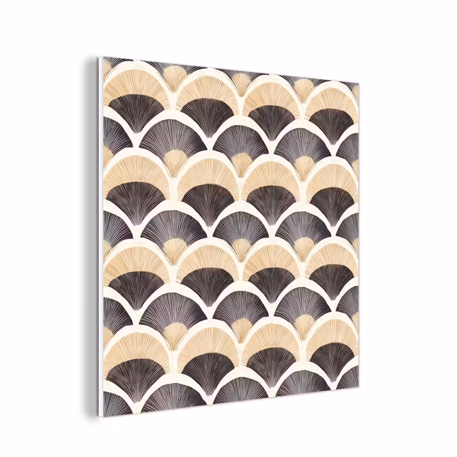 Forex - Waaier - Patroon - Zwart - Beige — 1