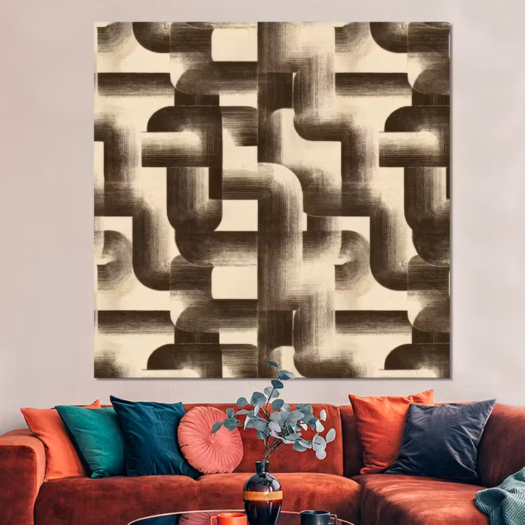 Forex - Abstract - Retro - Zwart — 3