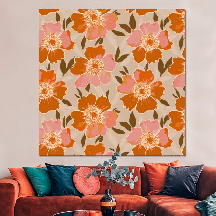 Forex - Bloemen - Motief - Retro — 3