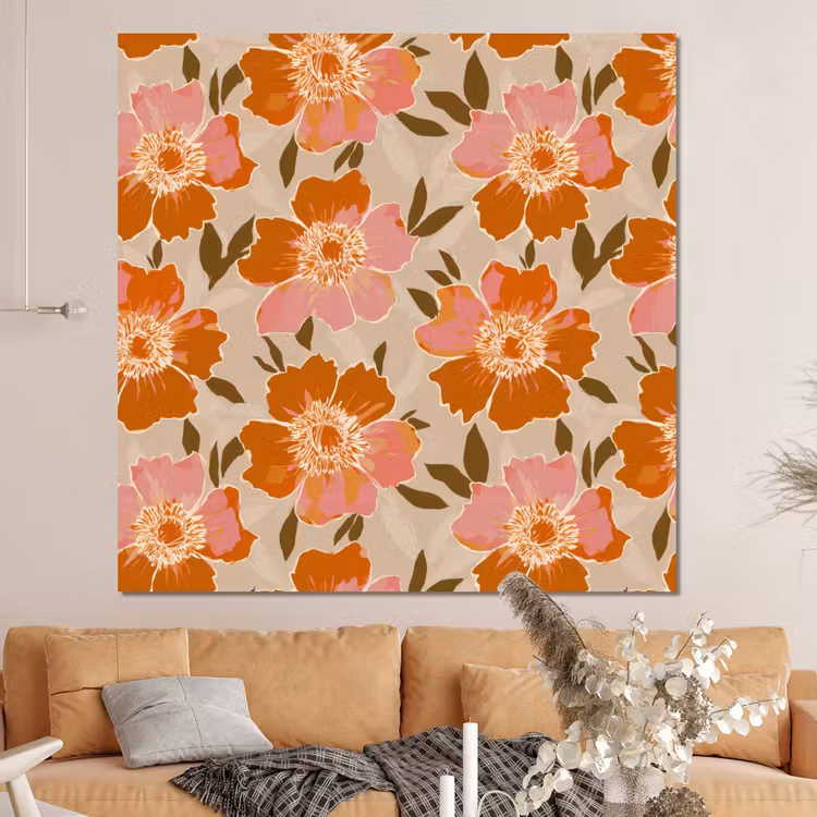 Forex - Bloemen - Motief - Retro — 4