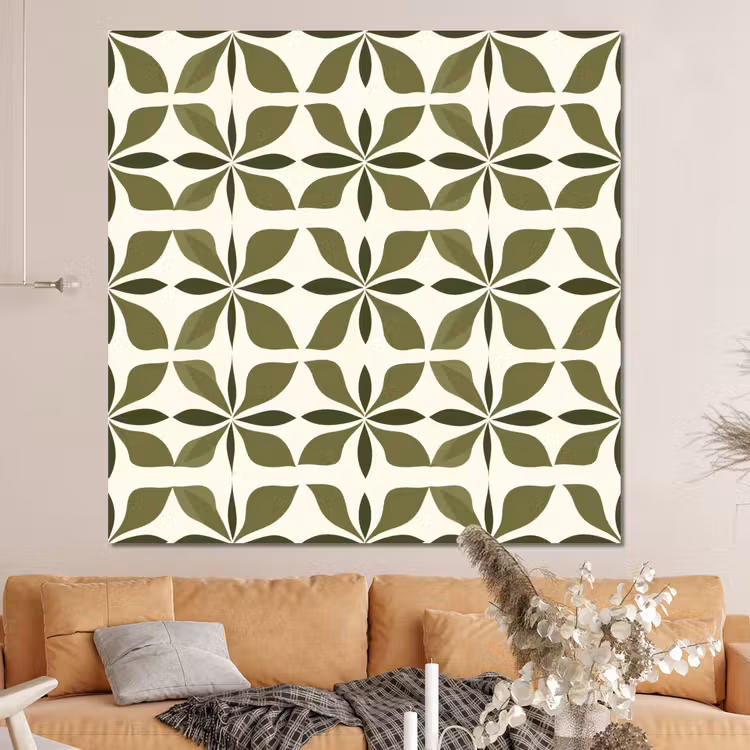 Forex - Botanisch - Retro - Groen — 4