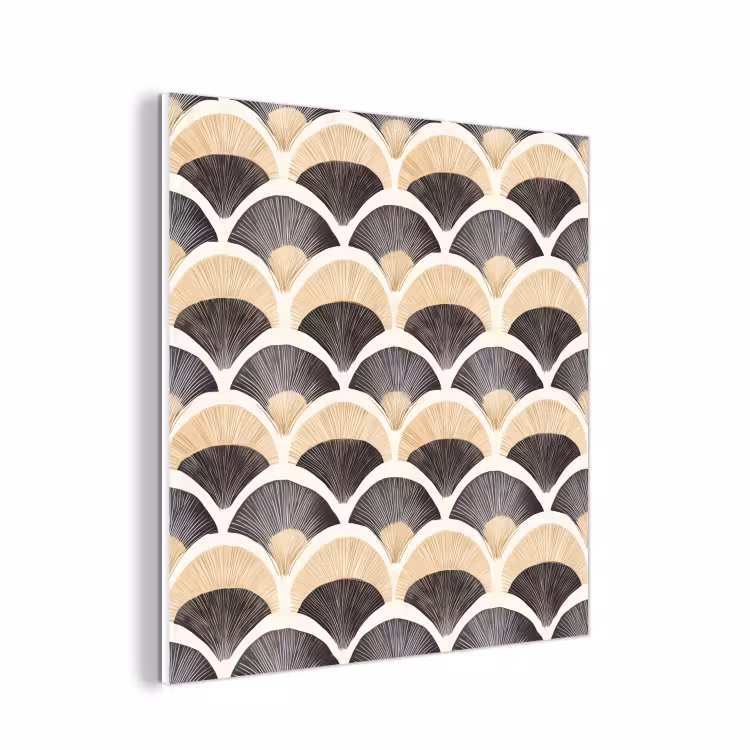 Forex - Waaier - Patroon - Zwart - Beige — 1
