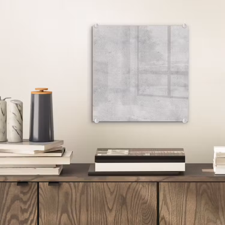 Glas schilderij - Grijs - Beton - Neutraal — 2
