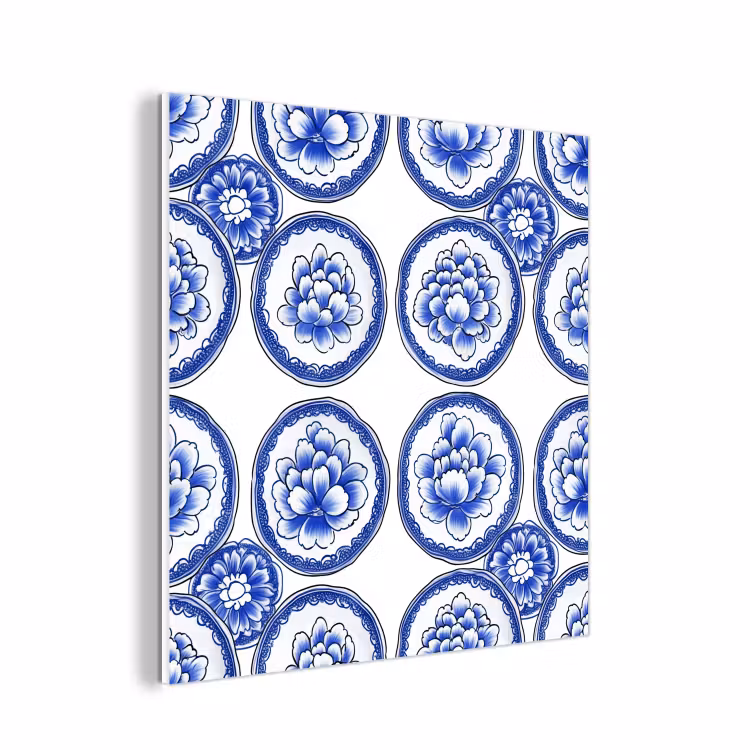 Forex - Cirkels - Bloemen - Blauw — 1