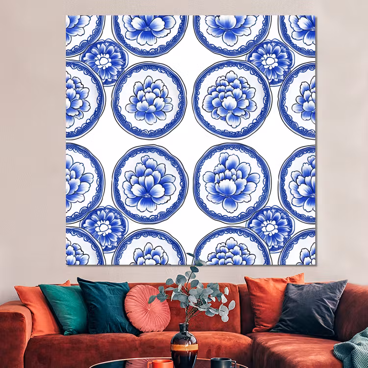Forex - Cirkels - Bloemen - Blauw — 3