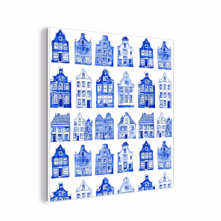 Forex - Patroon - Huizen - Blauw — 1