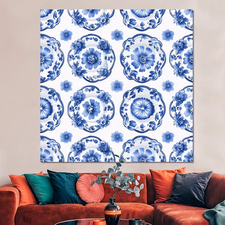 Forex - Sierborden - Bloemen - Blauw — 3