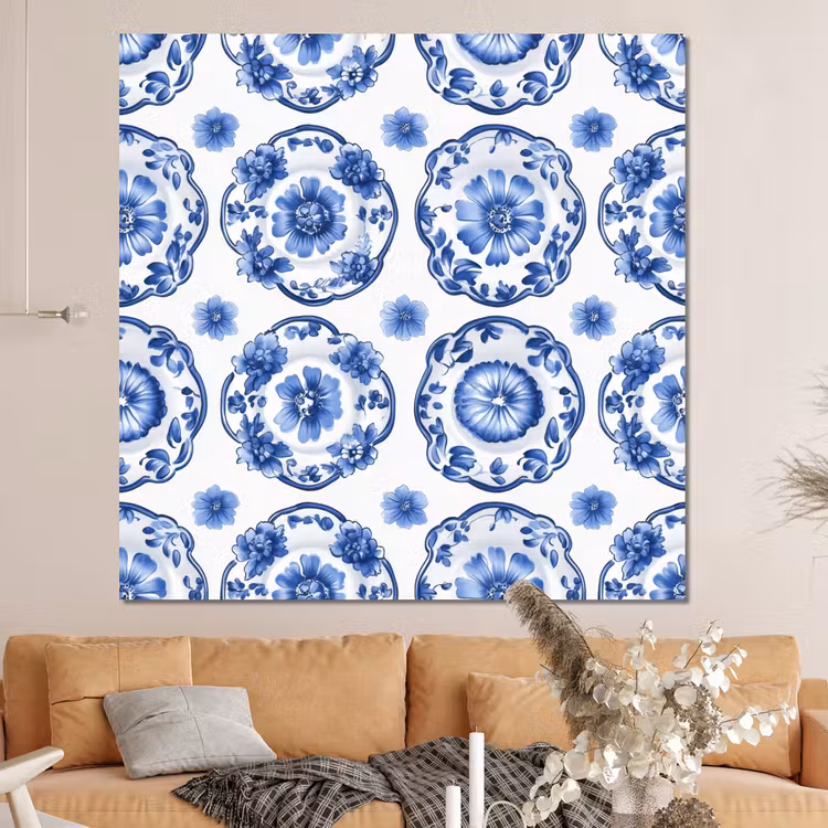 Forex - Sierborden - Bloemen - Blauw — 4