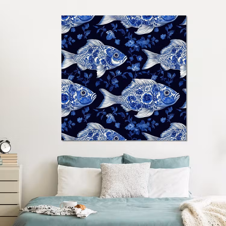 Forex - Vissen - Bloemen - Blauw — 2