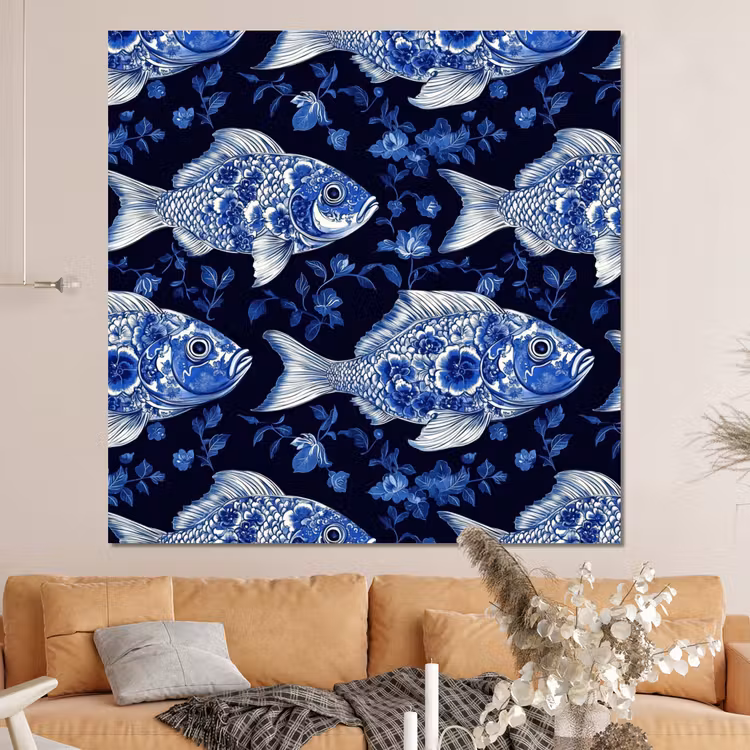 Forex - Vissen - Bloemen - Blauw — 4