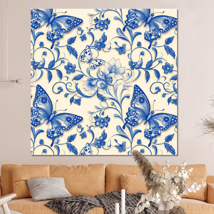 Forex - Vlinders - Bloemen - Blauw - Botanisch — 4
