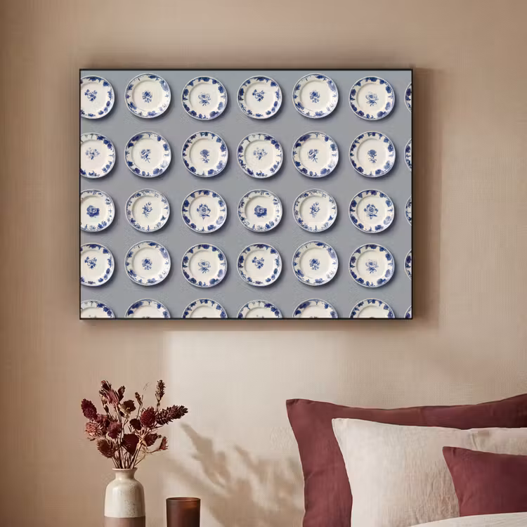 Art Frame - Borden - Bloemen - Blauw - Wit — 3