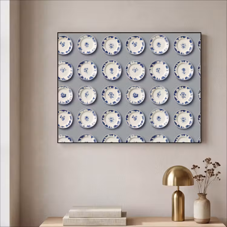 Art Frame - Borden - Bloemen - Blauw - Wit — 5