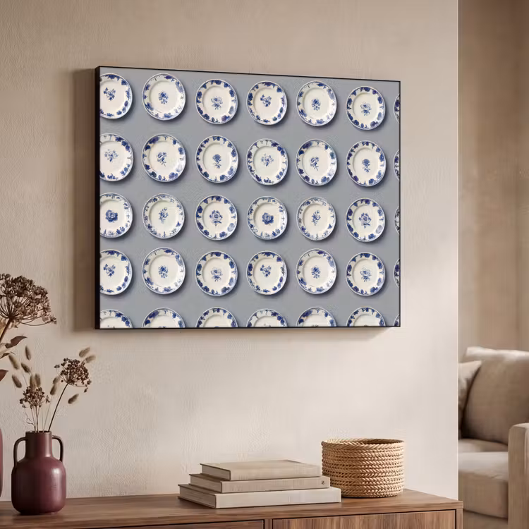 Art Frame - Borden - Bloemen - Blauw - Wit — 7