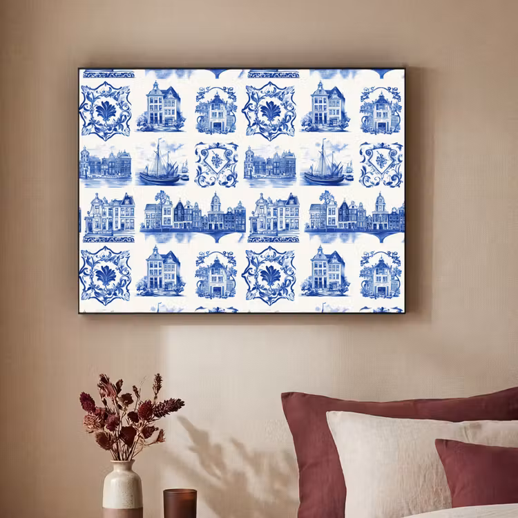 Art Frame - Huizen - Schepen - Blauw — 3