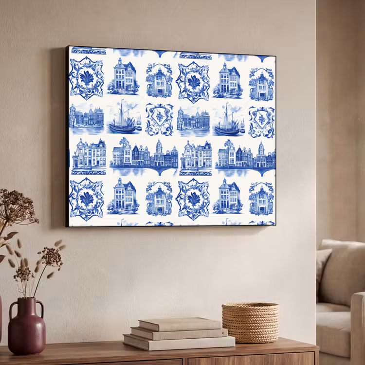 Art Frame - Huizen - Schepen - Blauw — 7