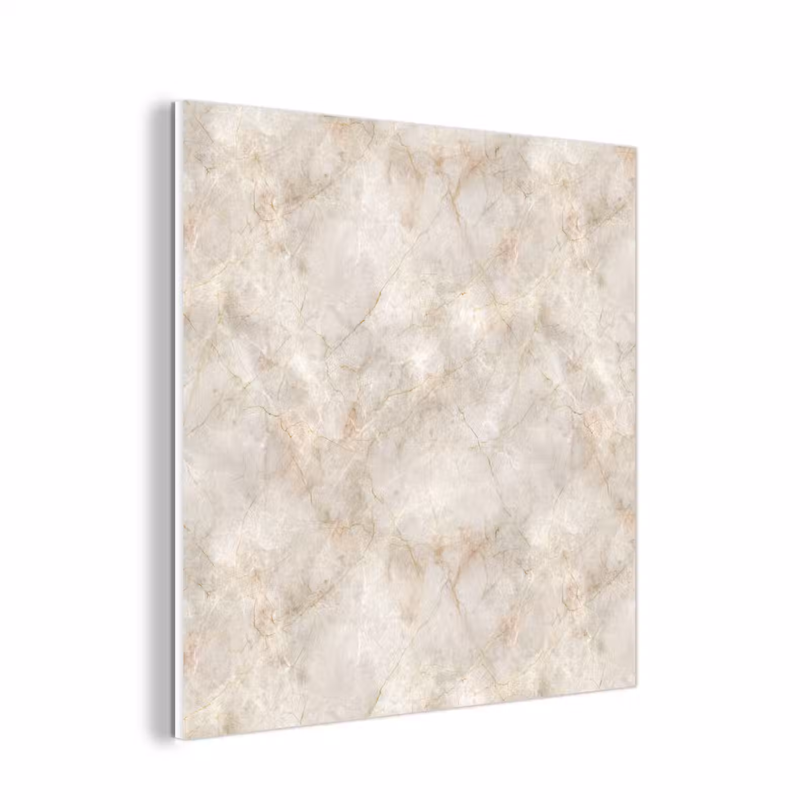 Forex - Lichtbeige - Goudbruine Nerven - Marmer — 1