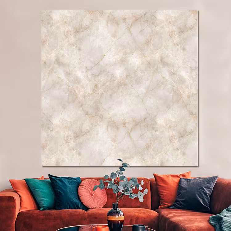 Forex - Lichtbeige - Goudbruine Nerven - Marmer — 3