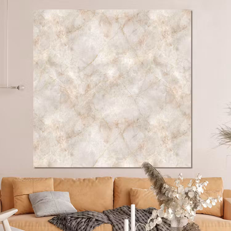 Forex - Lichtbeige - Goudbruine Nerven - Marmer — 4
