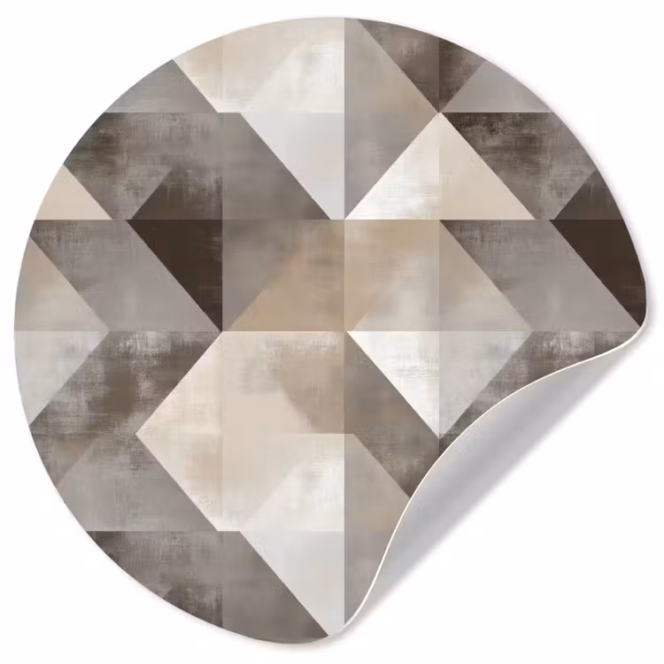 Behangcirkel - Geometrisch - Motief - Aardetinten