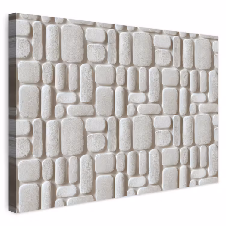 Buiten canvas - Reliëf - Structuur - Wit