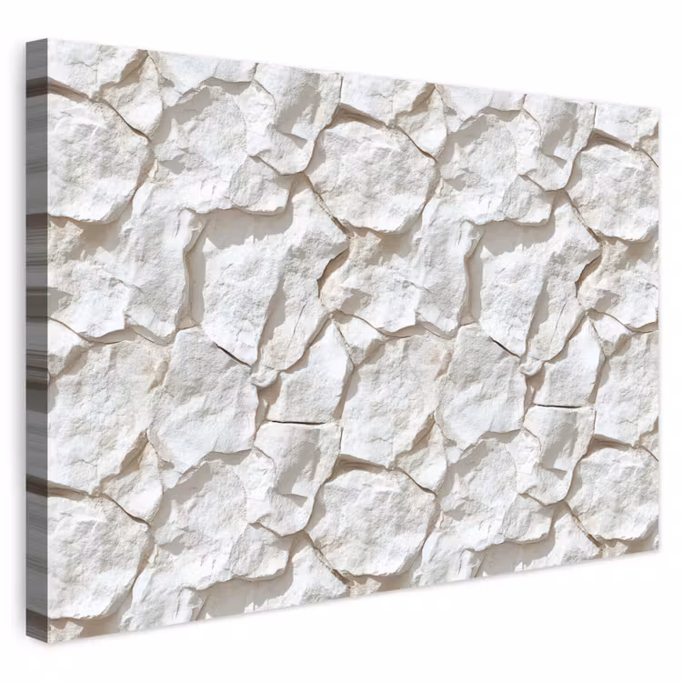 Buiten canvas - Structuur - Rots - Wit