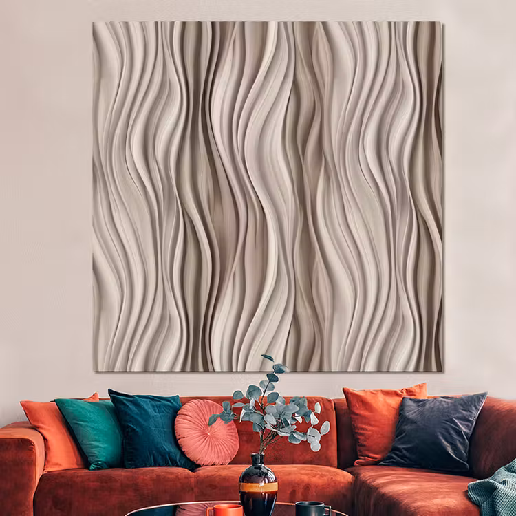 Forex - Golven - 3D - Crème — 3