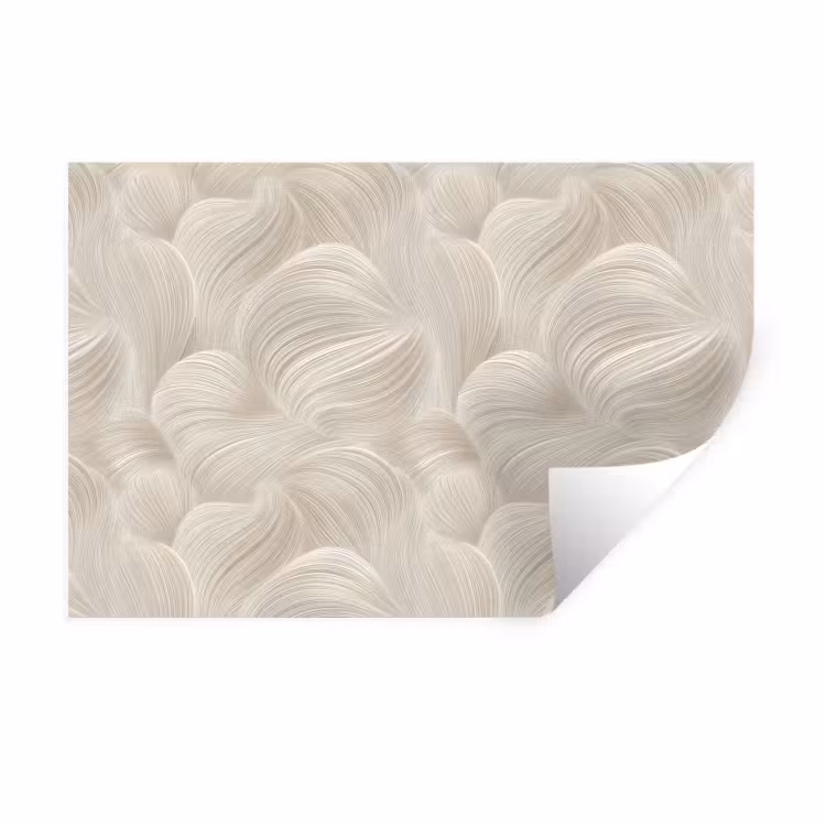 Muursticker - Lijnen - Waaier - Beige