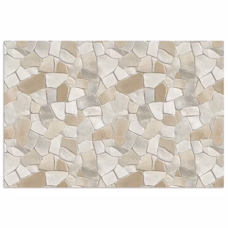 Poster - Mozaïek - Stenen - Beige