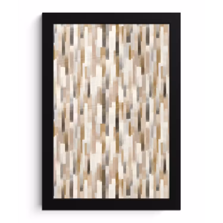 Poster met lijst - Abstract - Patroon - Kwaststreken