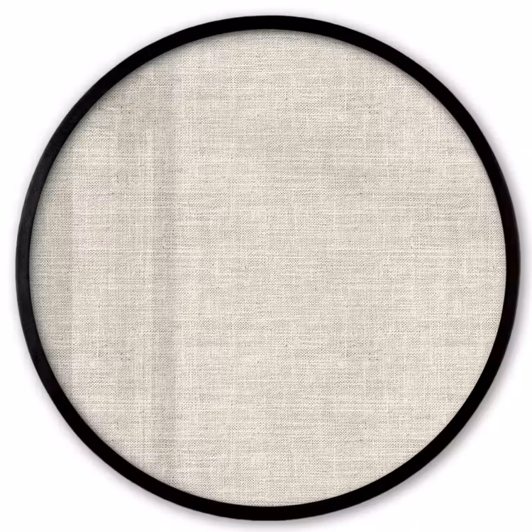 Ronde fotolijst - Linnen - Textuur - Beige