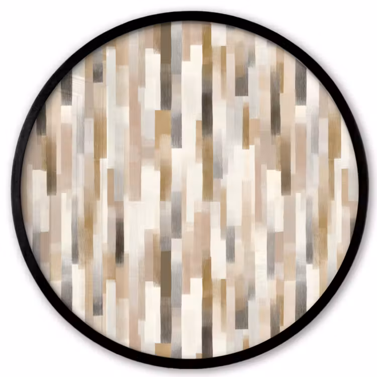 Ronde fotolijst - Abstract - Patroon - Kwaststreken