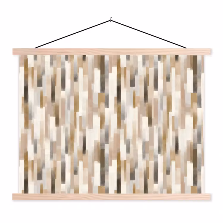 Schoolplaat - Abstract - Patroon - Kwaststreken