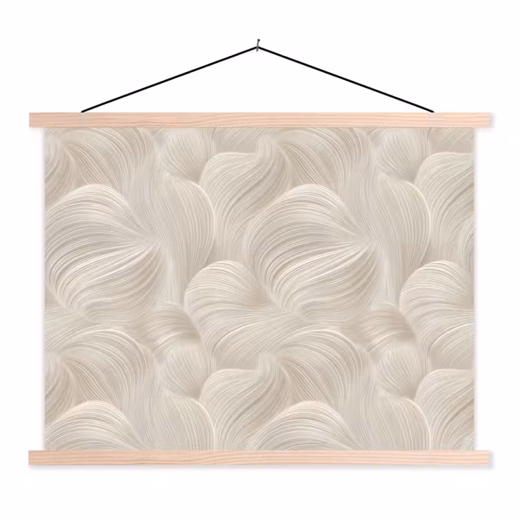 Schoolplaat - Lijnen - Waaier - Beige