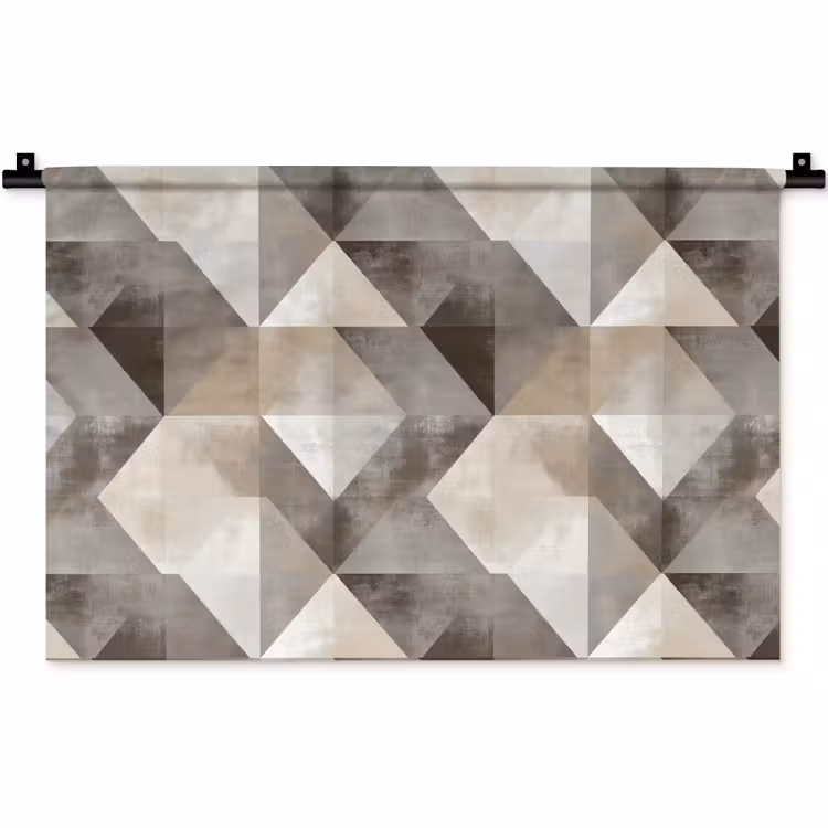 Wandkleed - Geometrisch - Motief - Aardetinten