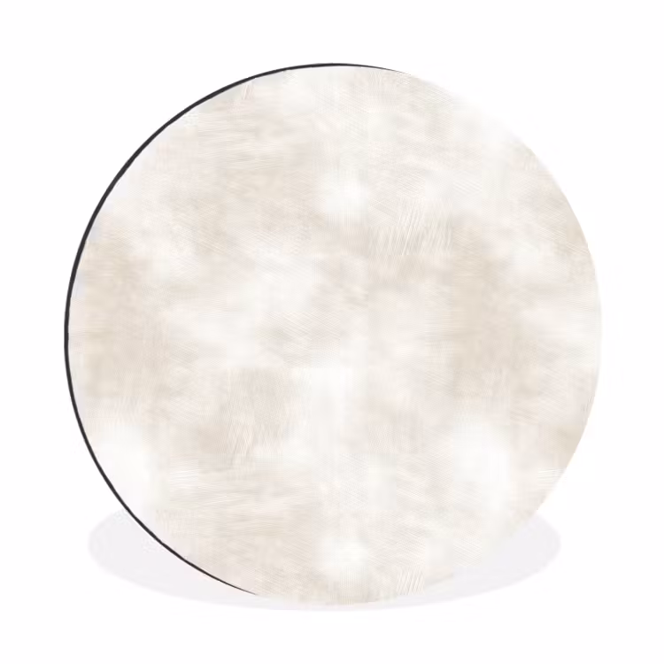 Wandcirkel - Aluminium - Subtiel - Structuur - Beige