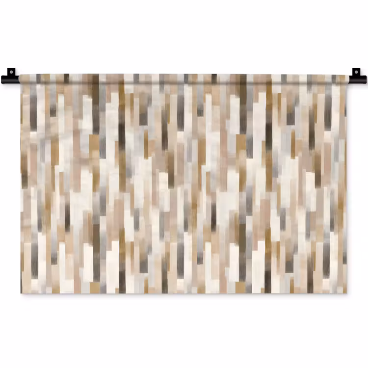 Wandkleed - Abstract - Patroon - Kwaststreken