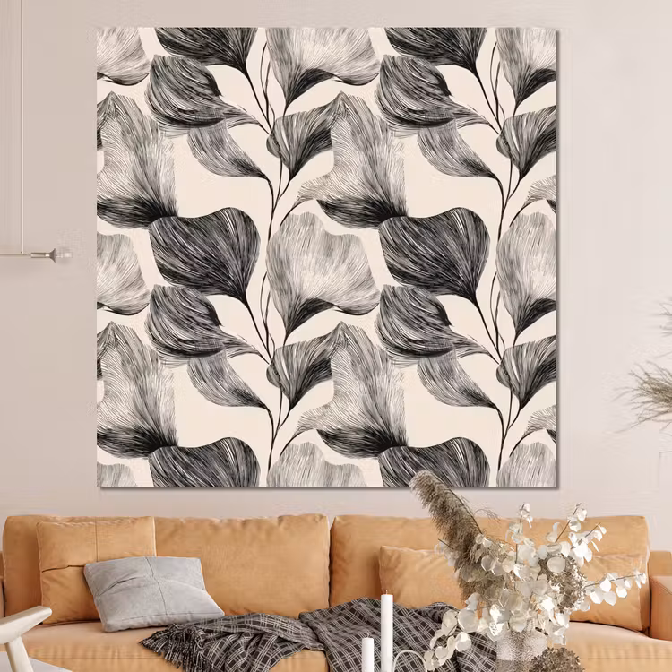 Forex - Botanisch - Bladeren - Zwart — 4