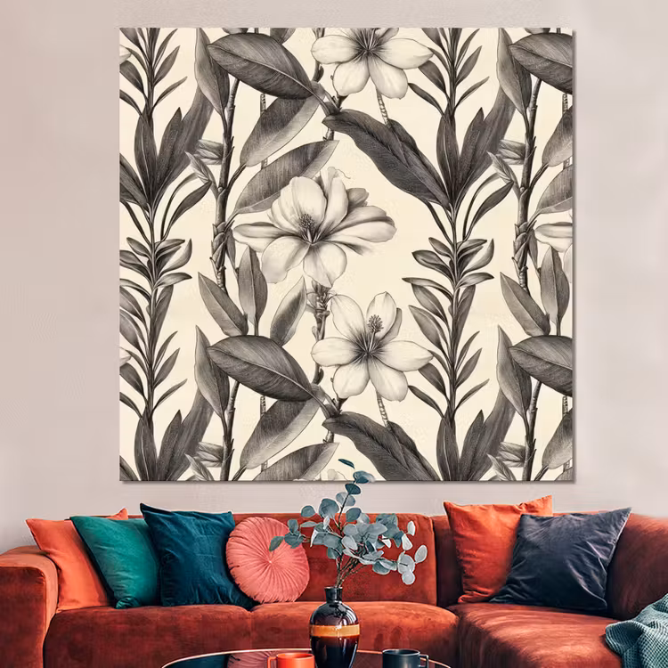 Forex - Klassiek - Botanisch - Zwart - Beige — 3