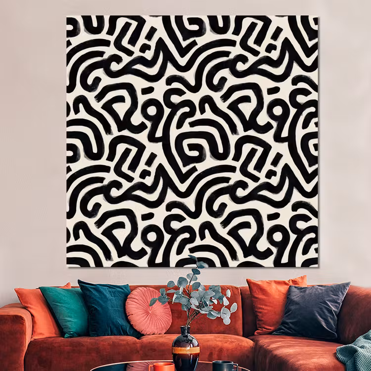 Forex - Modern - Abstract - Zwart — 3